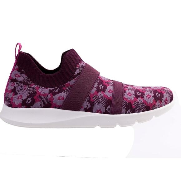 Spenco Womens Karma Stretch Floral Sneaker, Fuchsia, Size 8 B - Picture 7 of 9